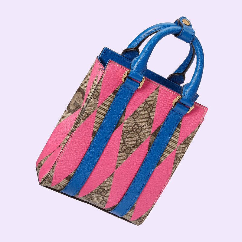 GG rhombus print mini tote bag 4