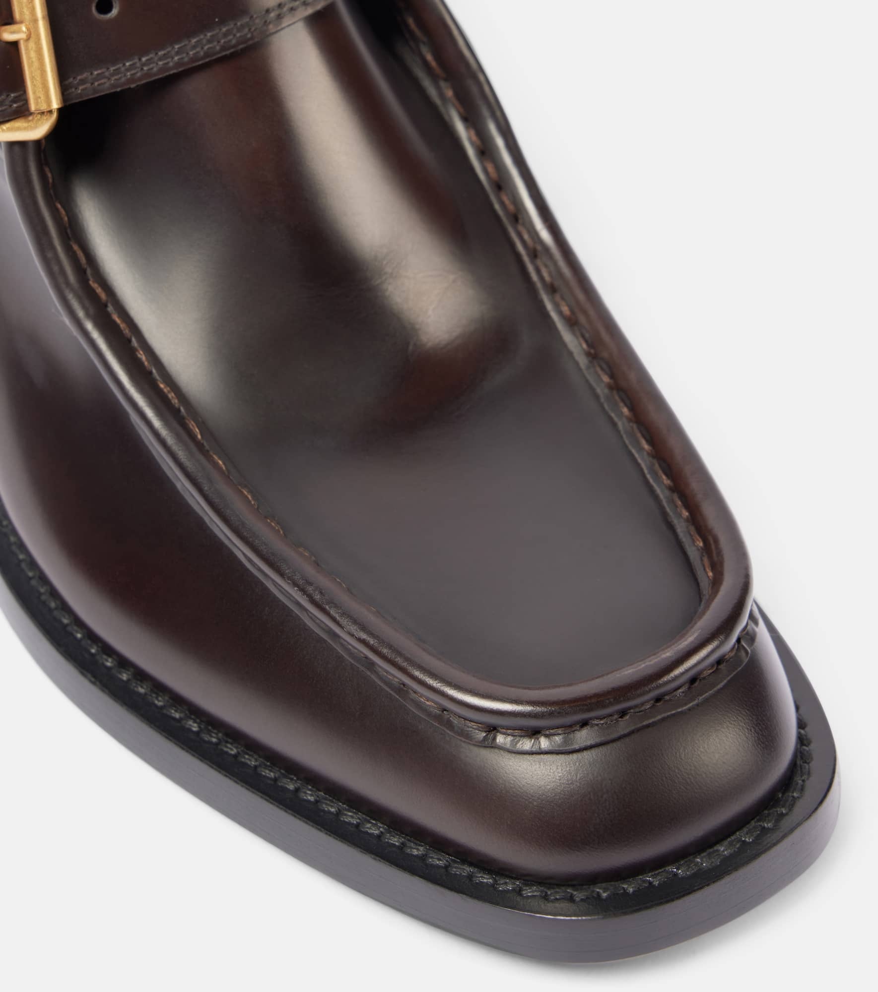 Buckle-detail leather ankle boots - 5