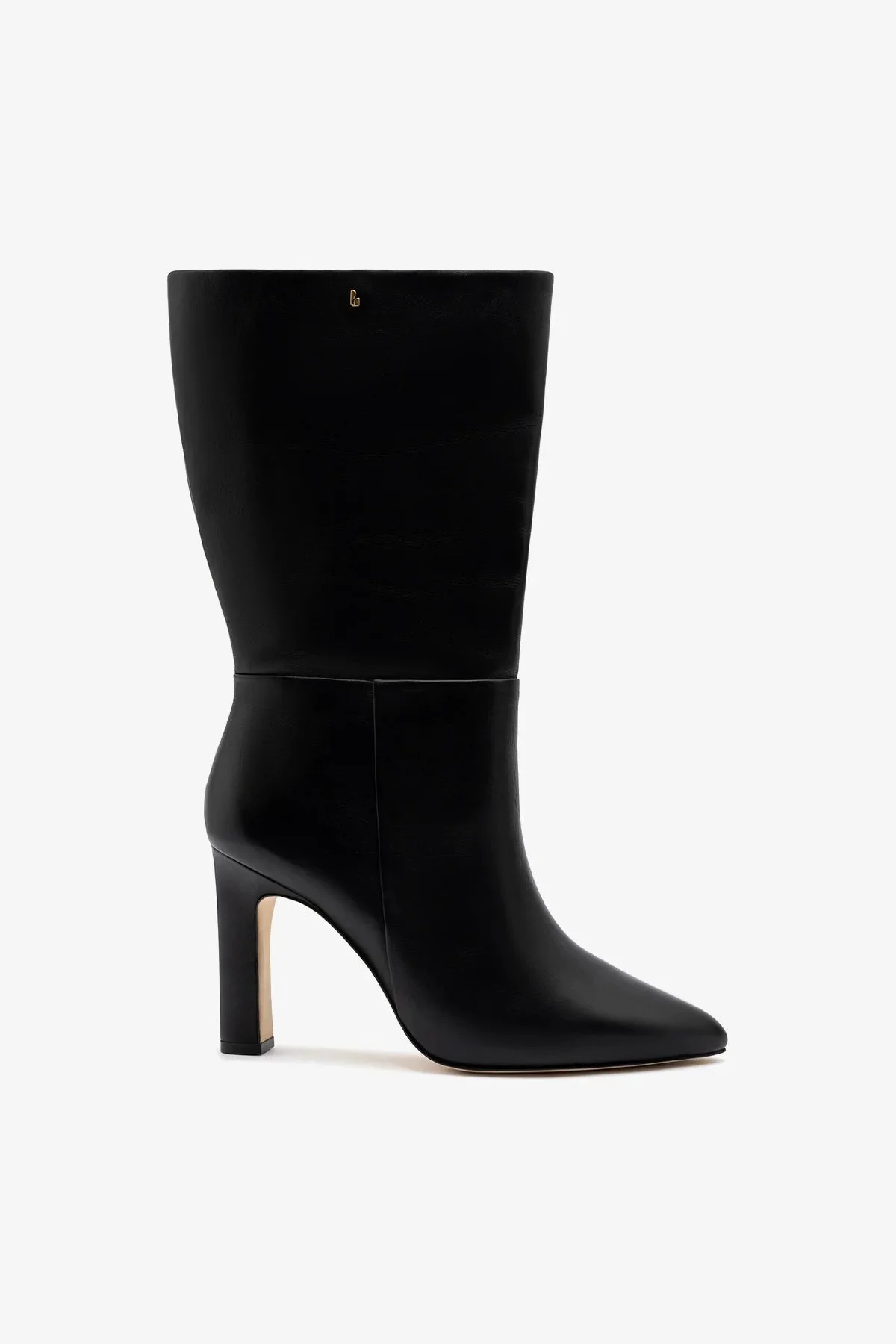 Cindy Wide Boot Black Leather - 1