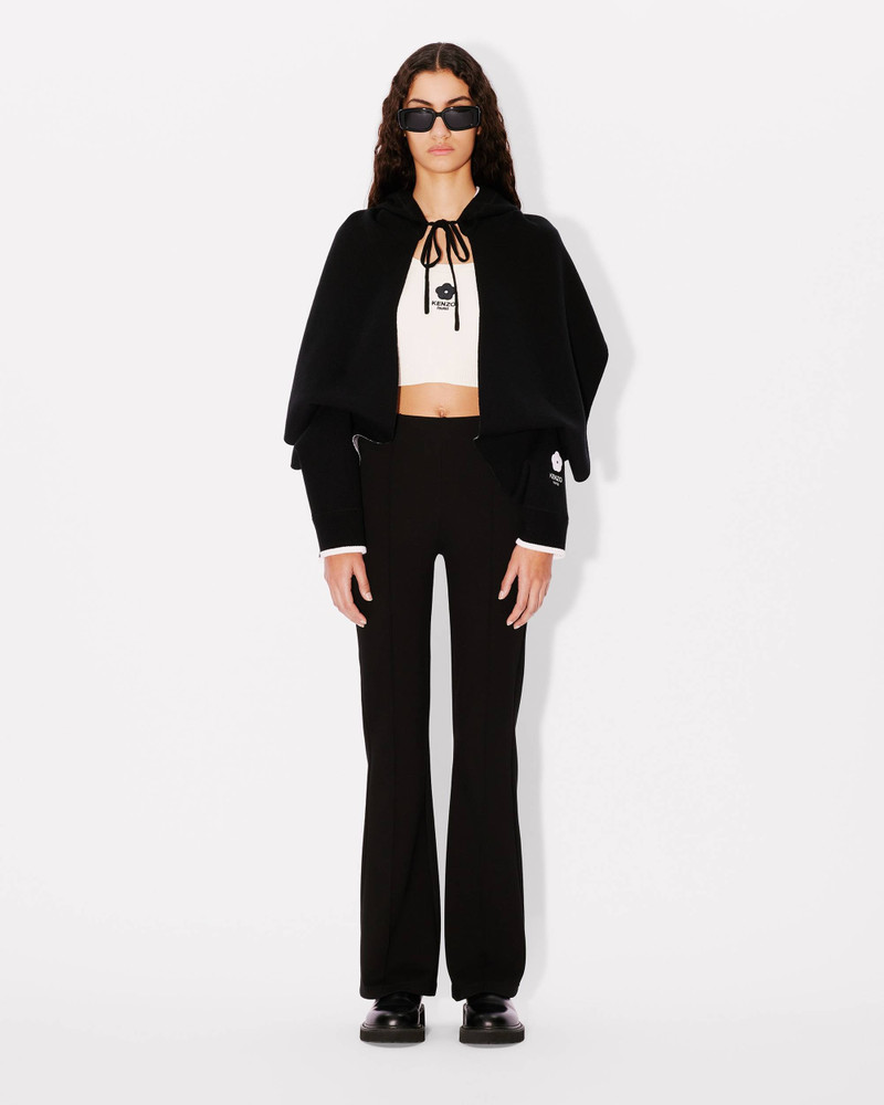 'KENZO Stamp' hooded scarf in wool and cotton 4