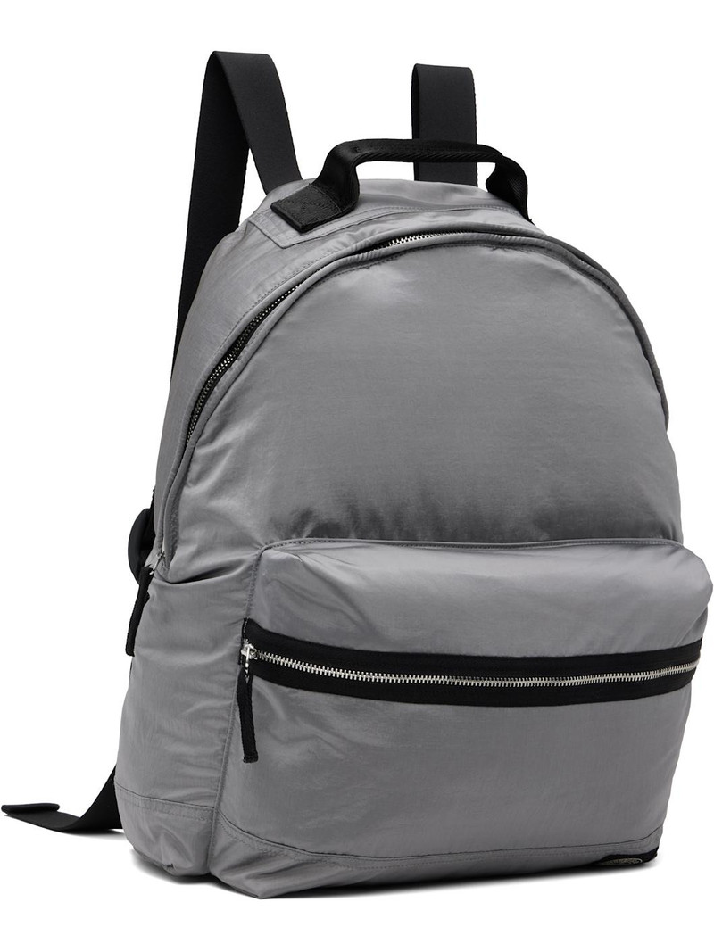 Stone Island Gray 9200014 Coated Nylon Metal ECONYL Backpack outlook