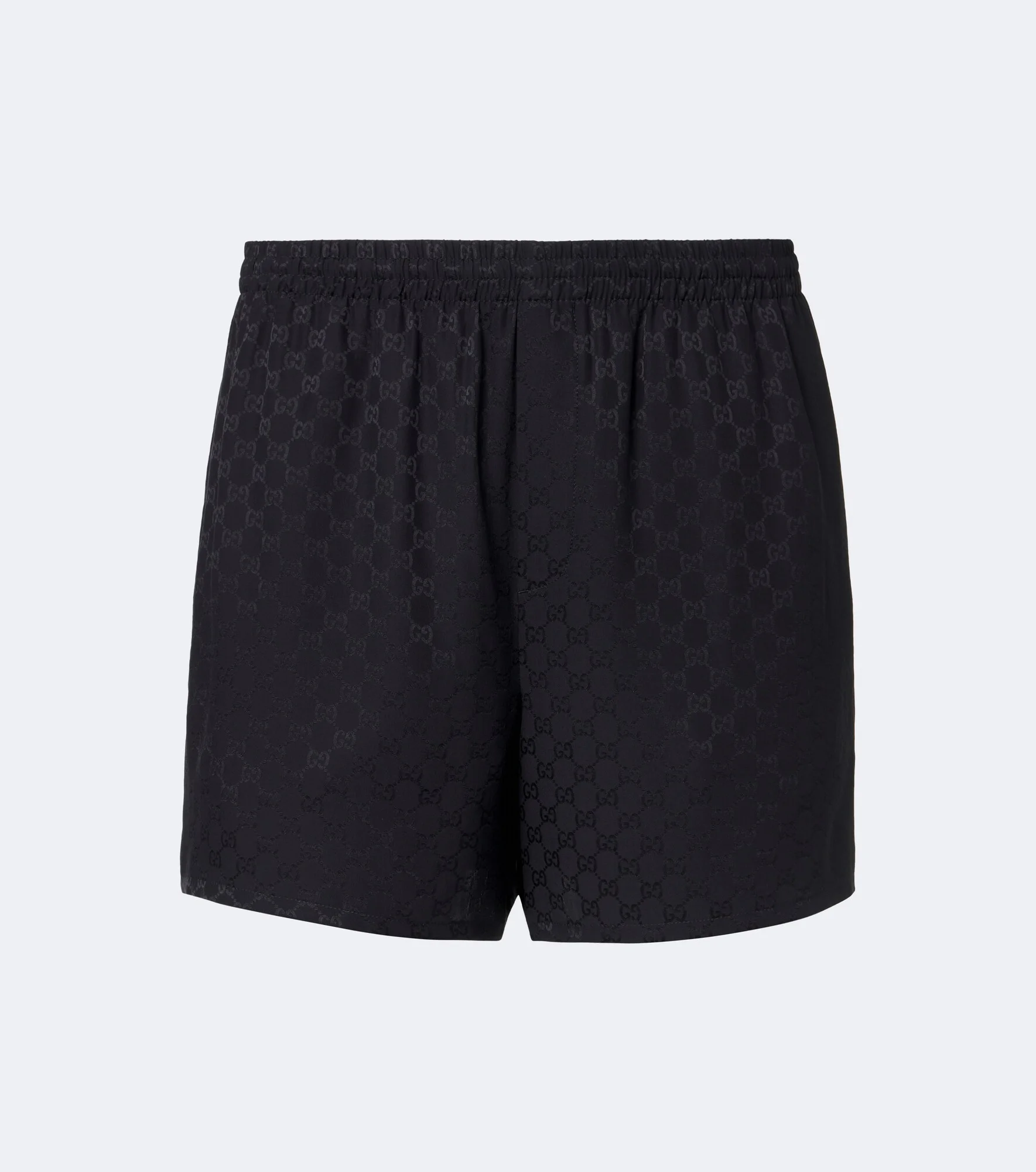 GG jacquard silk shorts - 1