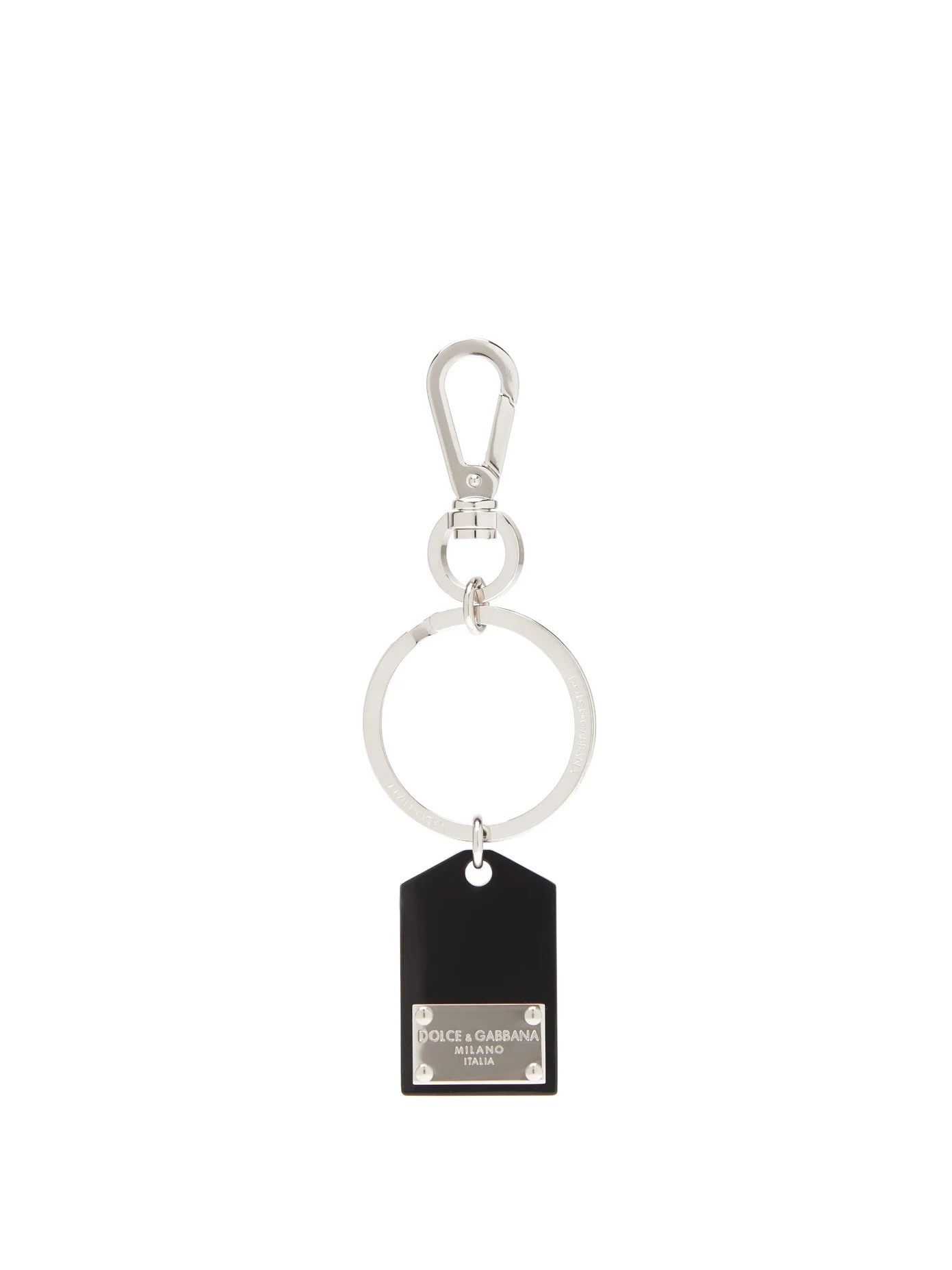 Logo-plaque metal key ring - 1