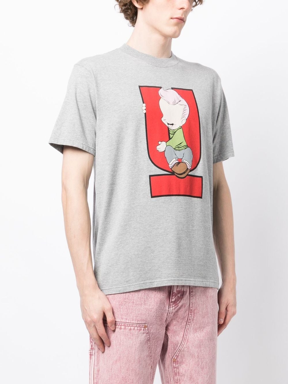 graphic-print cotton-jersey T-shirt - 3