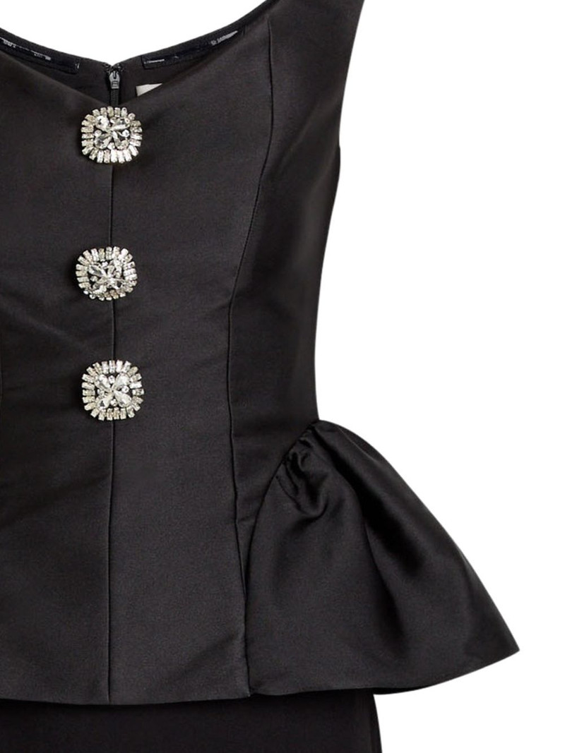 ROLAND MOURET embellished peplum midi dress outlook