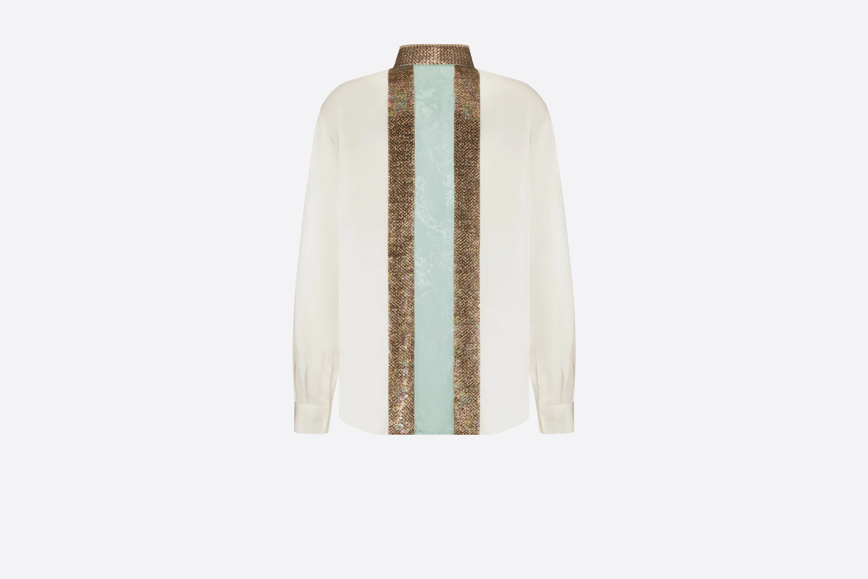 Shirt with Sequined Plastron - 5