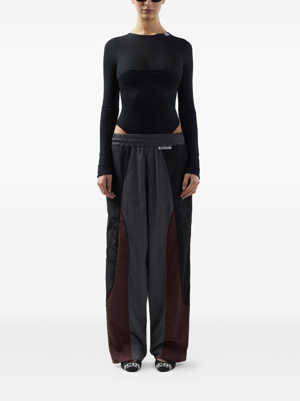 colour-block trousers - 2