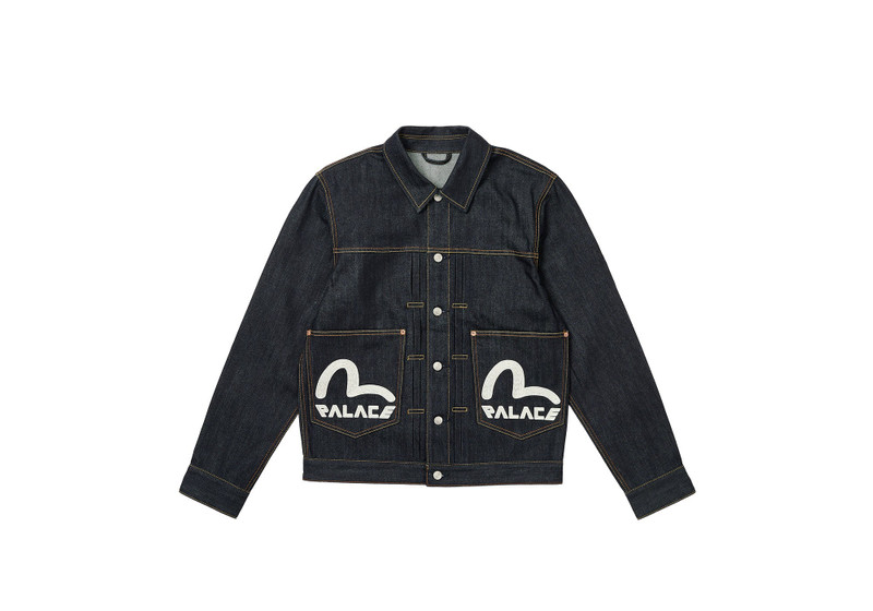 PALACE EVISU DICE DENIM JACKET RAW - 1