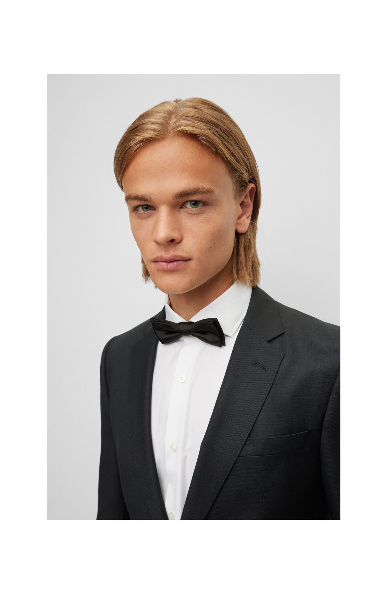 BOSS Pre-Tied Silk Bow Tie in Black at Nordstrom - 3