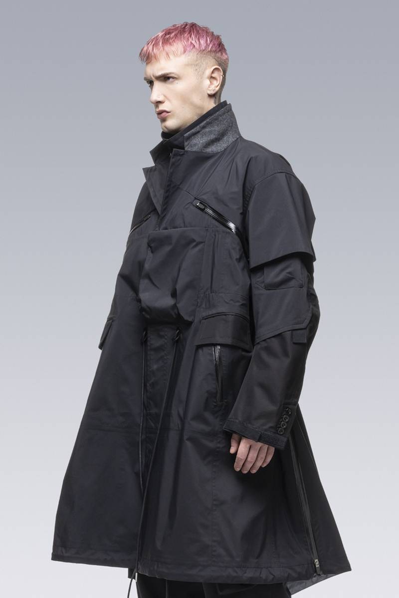 SAC-J2760 sacai / ACRONYM Trench Coat Black 8