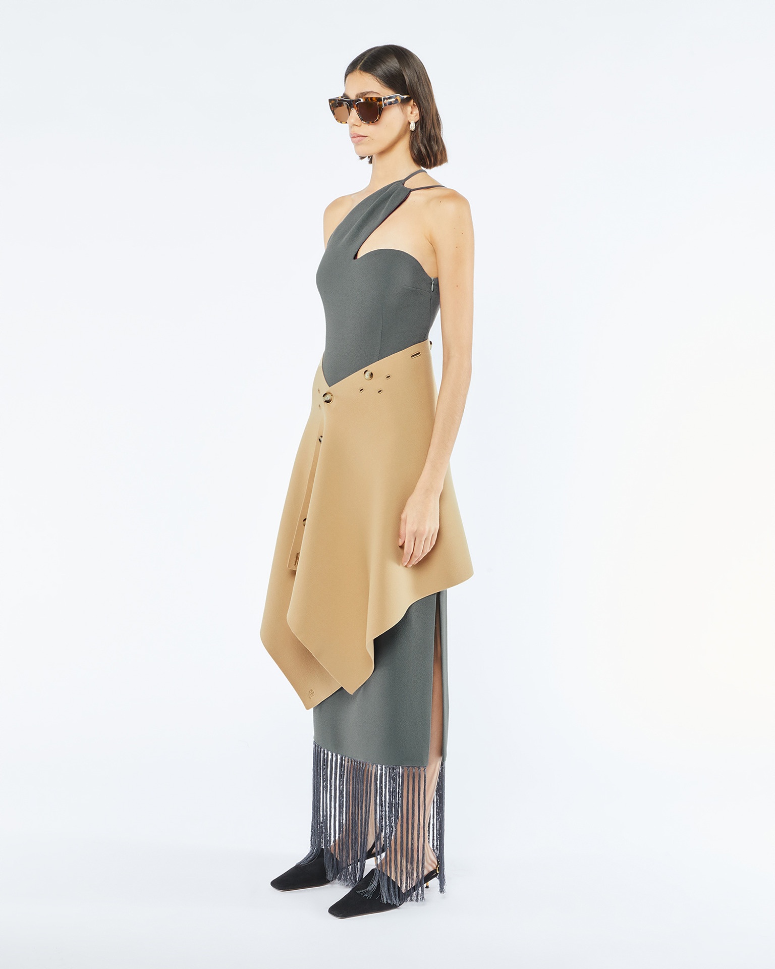 OLESIA - Viscose scarf - Sand - 3