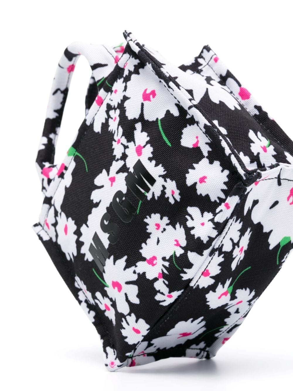 mini floral-print tote bag - 4
