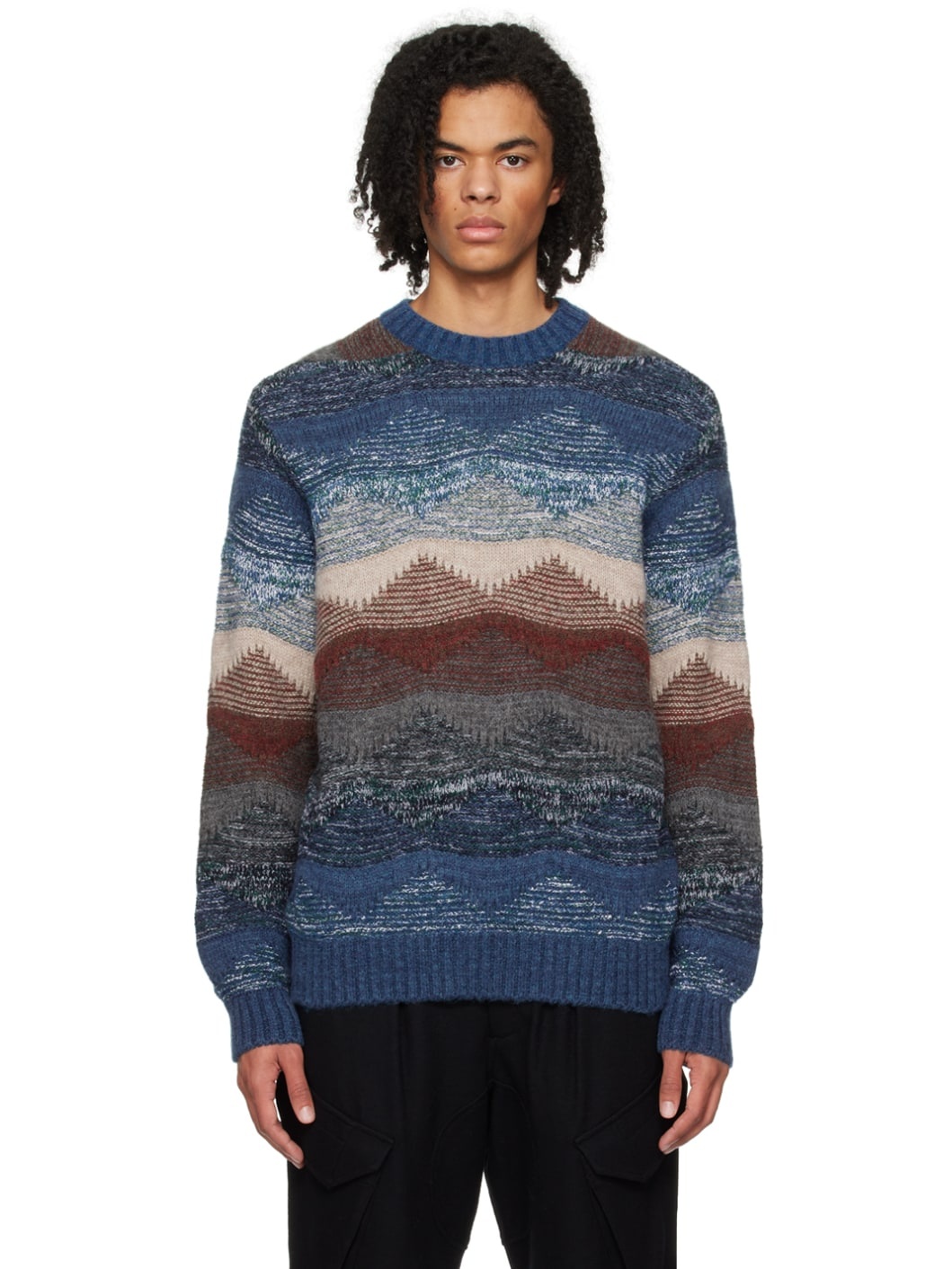 Multicolor Abstract Sweater - 1