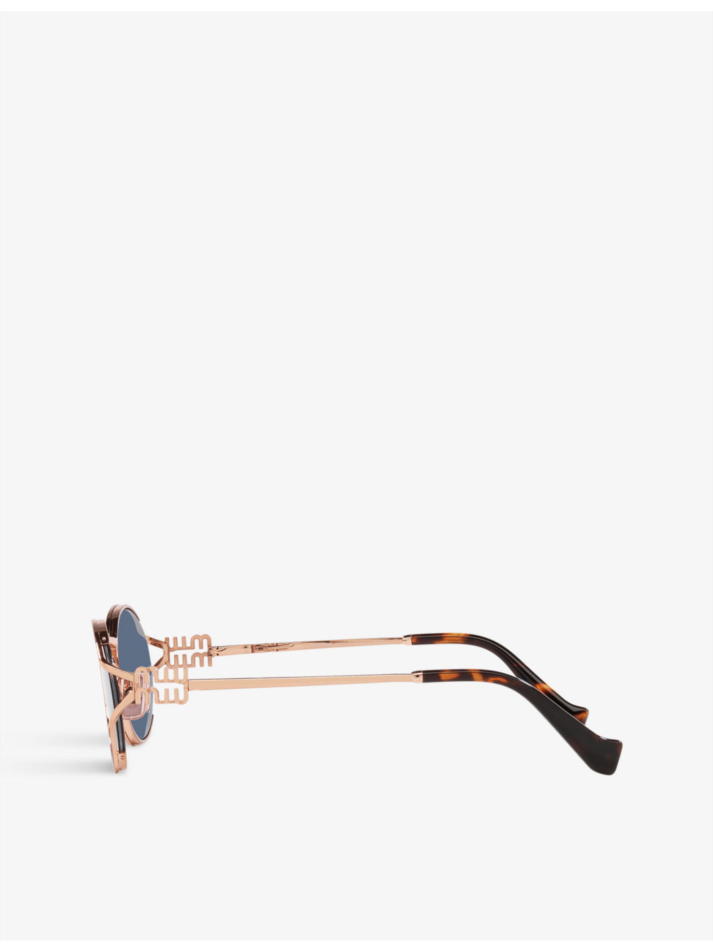MU 52YS round-frame branded-arm metal sunglasses - 4