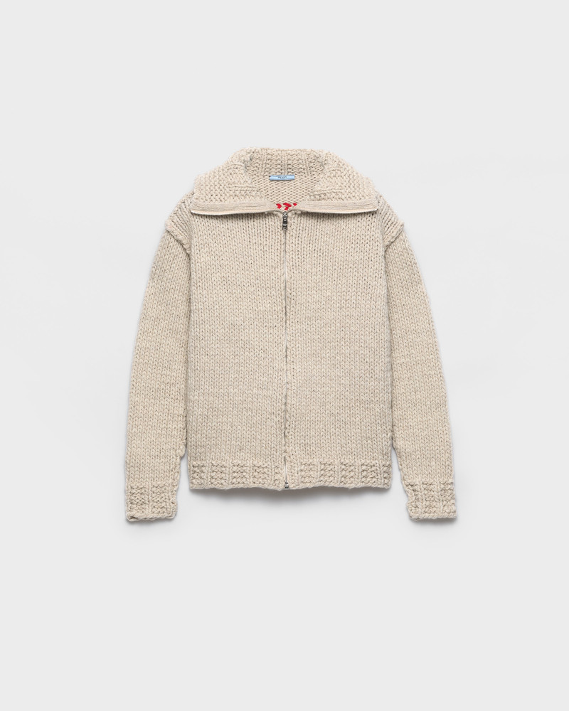 Wool zipper cardigan 1