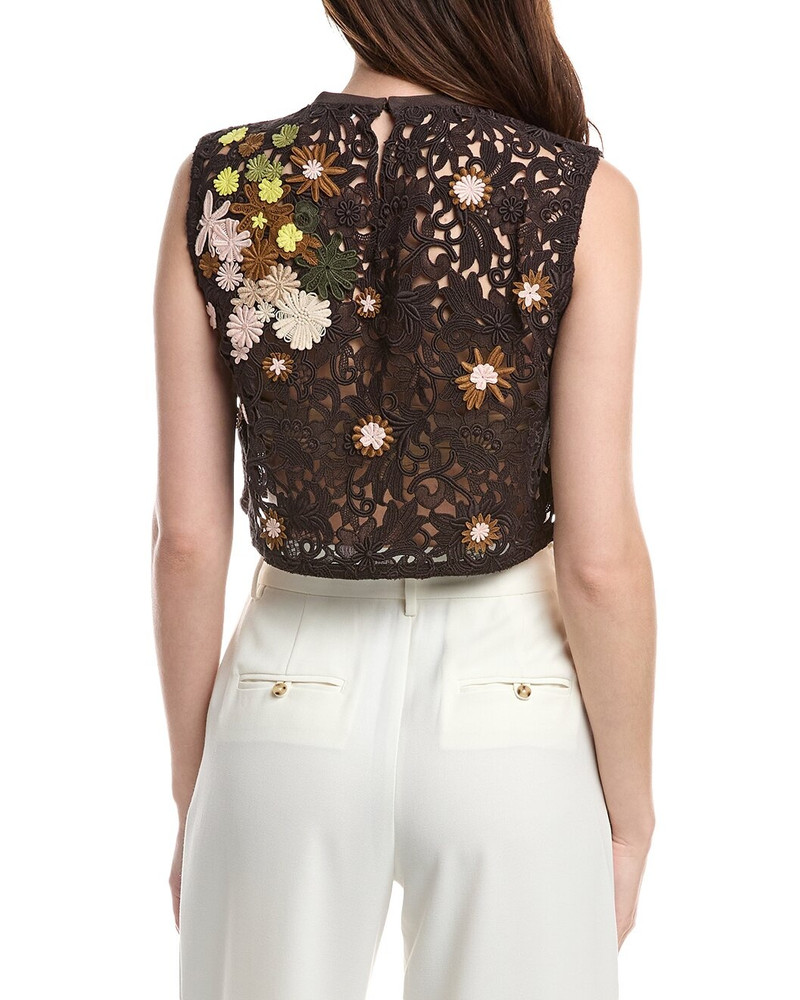 Valentino Valentino Wool & Silk-Blend Top outlook