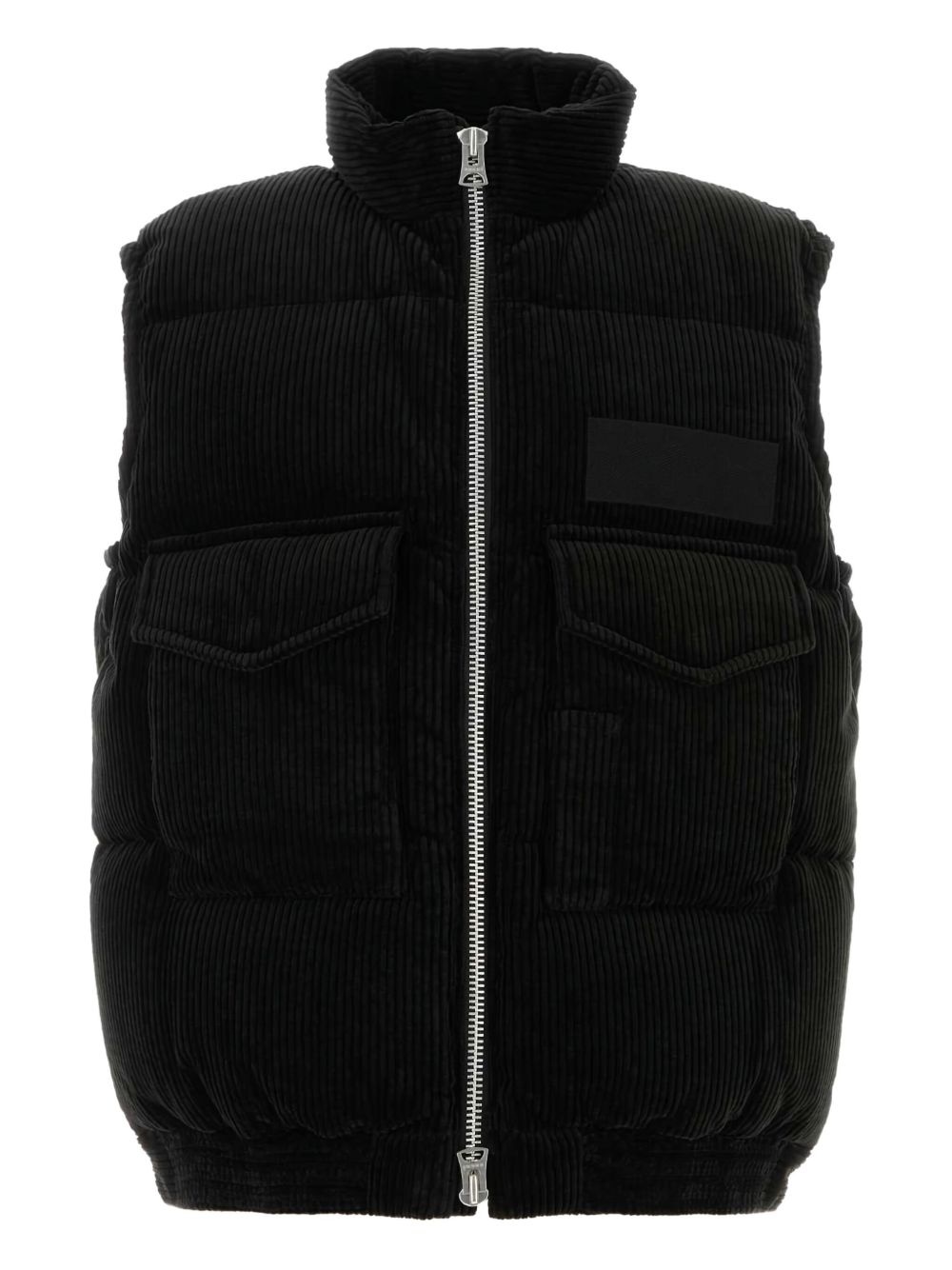 corduroy padded vest - 2