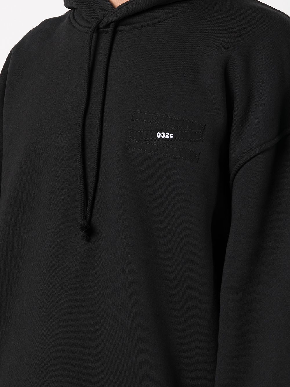 logo-embroidered cotton hoodie - 5