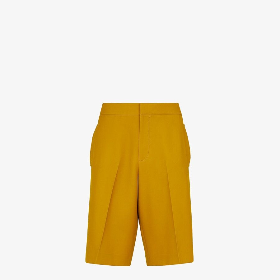 Yellow wool pants - 1