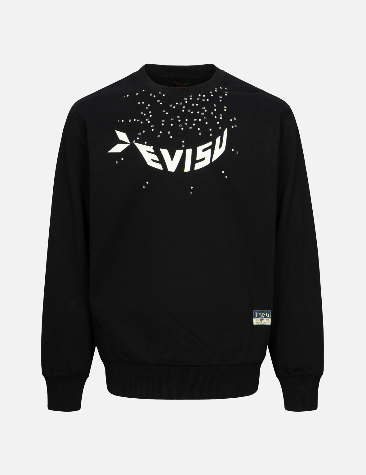 DOT-TO-DOT DARUMA AND LOGO PRINT RELAX FIT SWEATSHIRT - 2