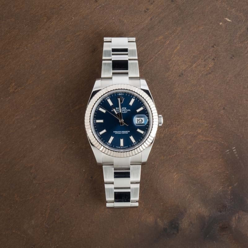 Rolex Datejust 41 126334 Blue Chromalight Dial - 5