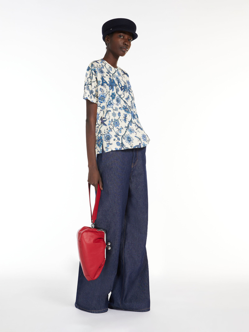 WEEKEND Max Mara RADIO Print and embroidery-adorned cotton T-shirt outlook