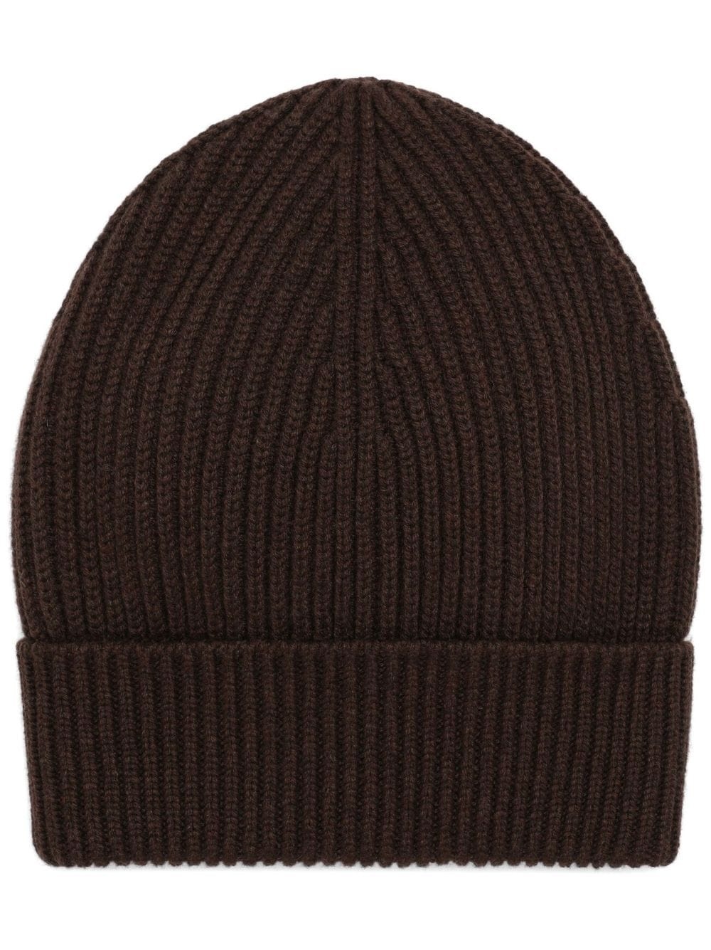 ribbed-knit turn-up beanie - 1