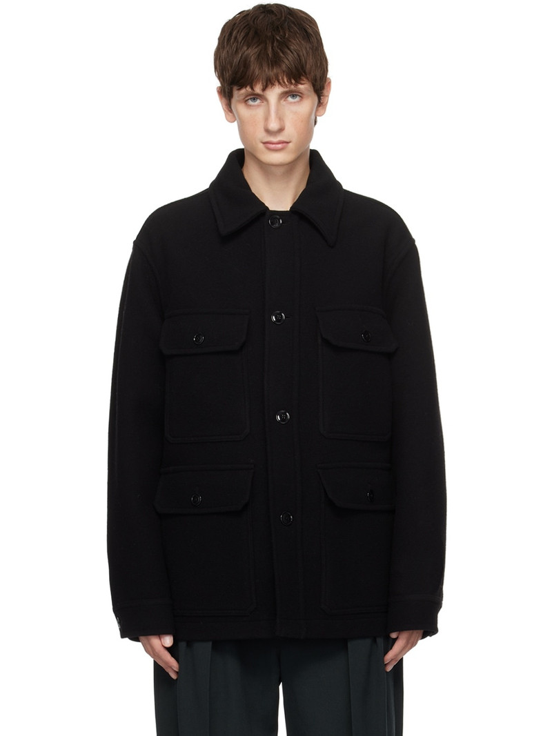 Black Double-Faced Jacket - 1