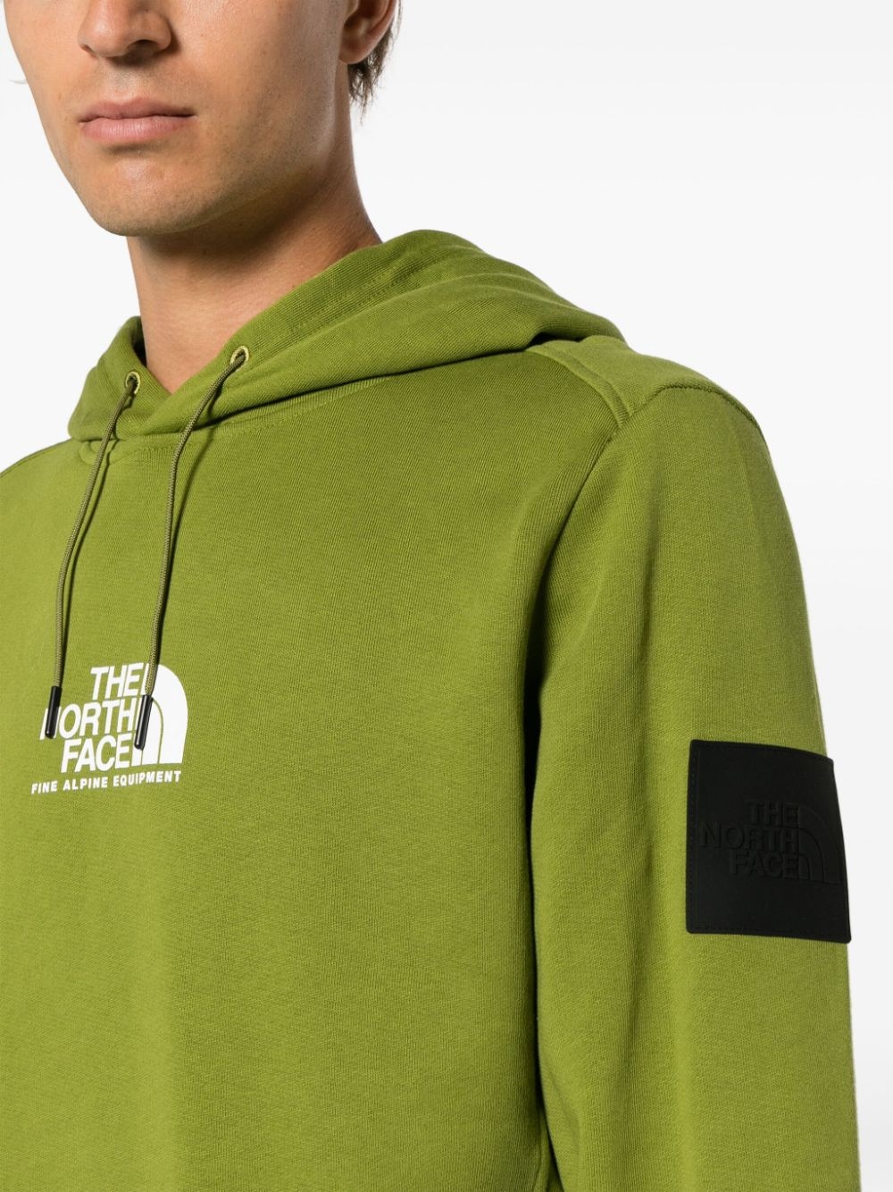 Fine Alpine logo-print cotton hoodie - 5