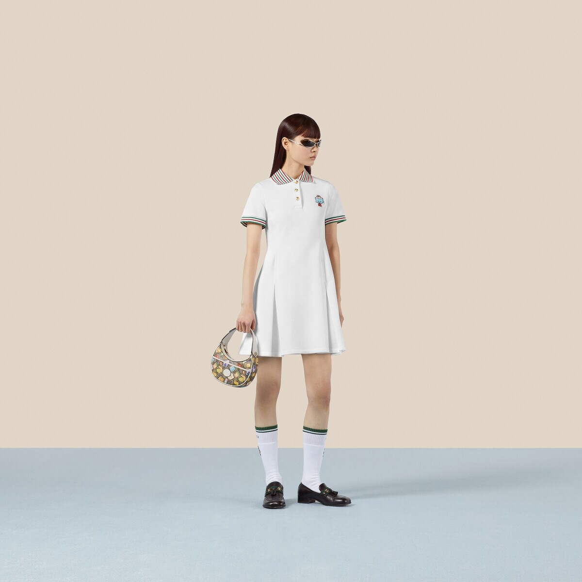 Cotton piquet polo dress - 2
