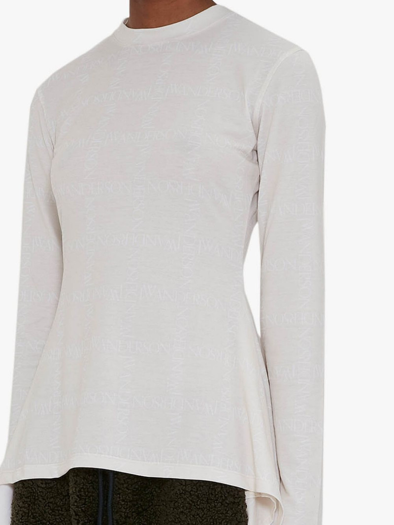 JW Anderson LOGO GRID CREW NECK TOP outlook