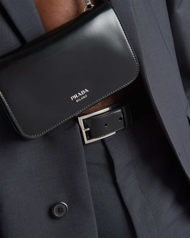 Prada Brushed leather belt outlook