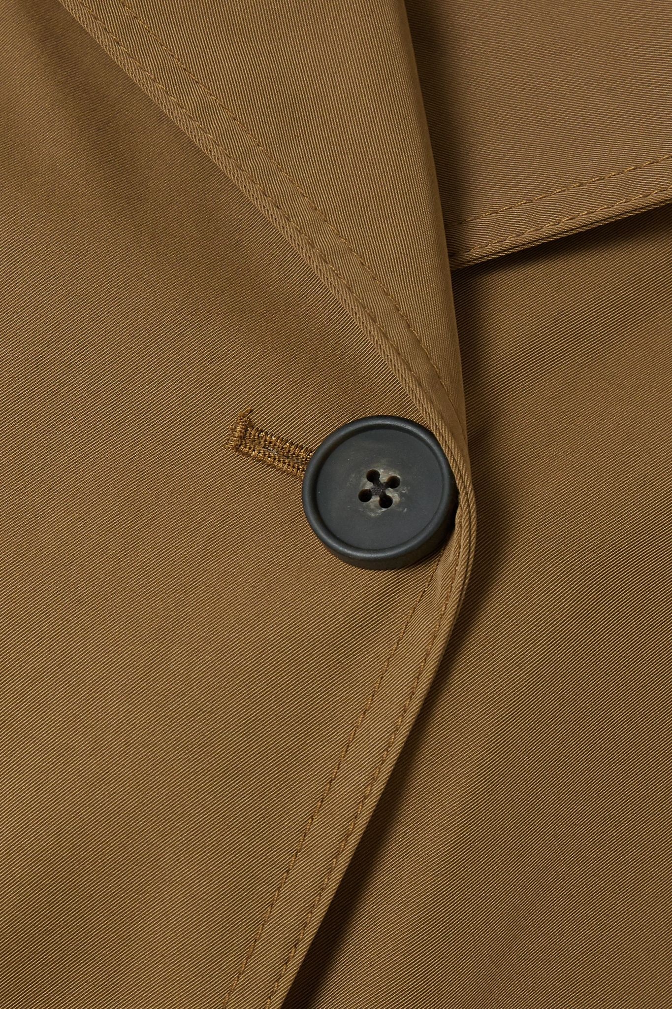 Belted gabardine trench coat - 5