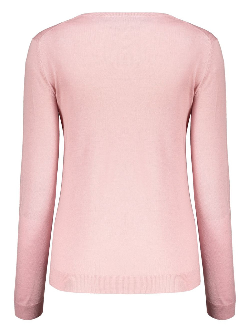 Valentino logo-detail ribbed sweater outlook
