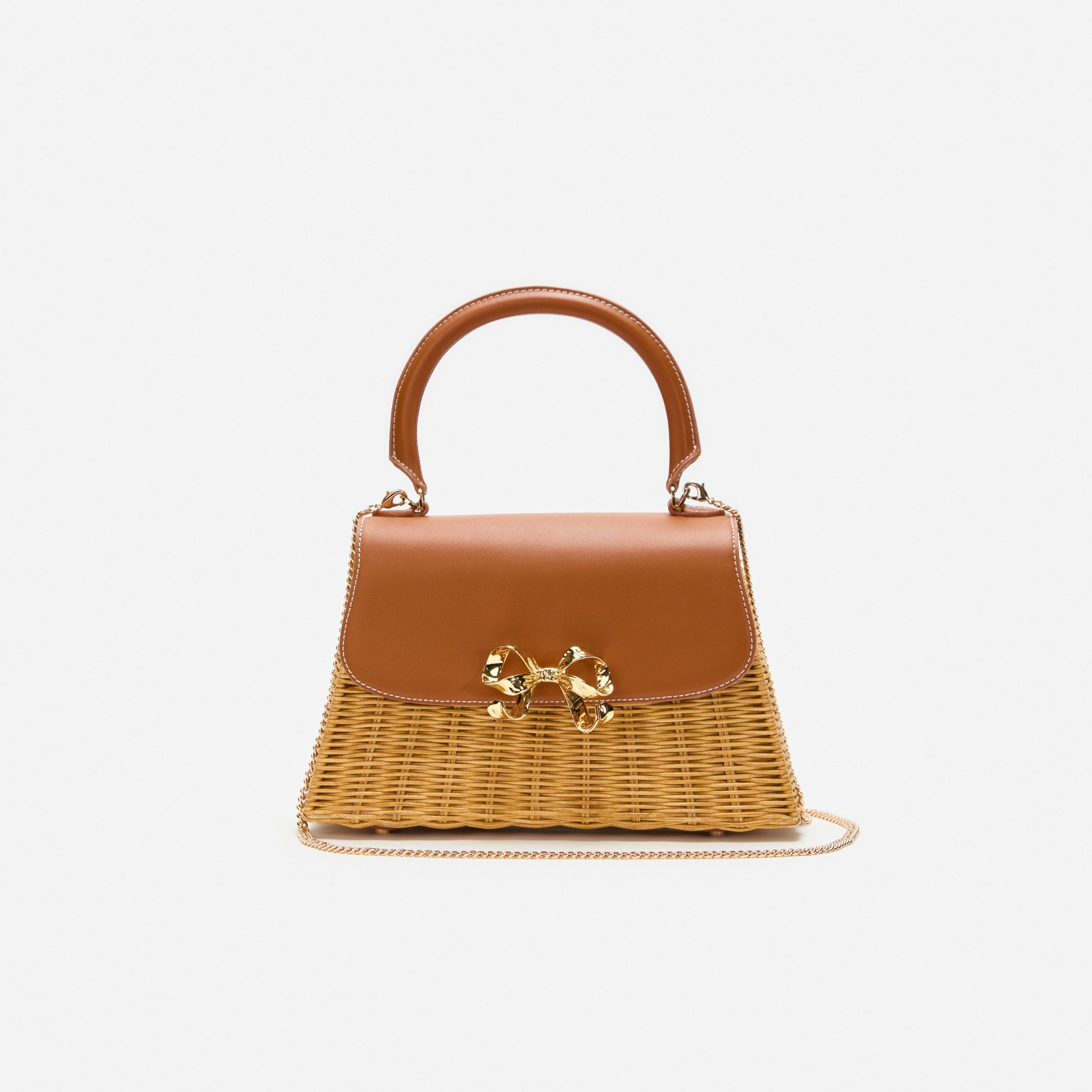 Rattan Mini Bow Bag - 4