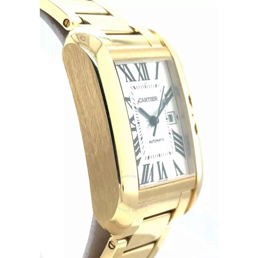 Pre-owned Cartier Tank Anglaise Silver Dial Men's Watch W5310018 - 3