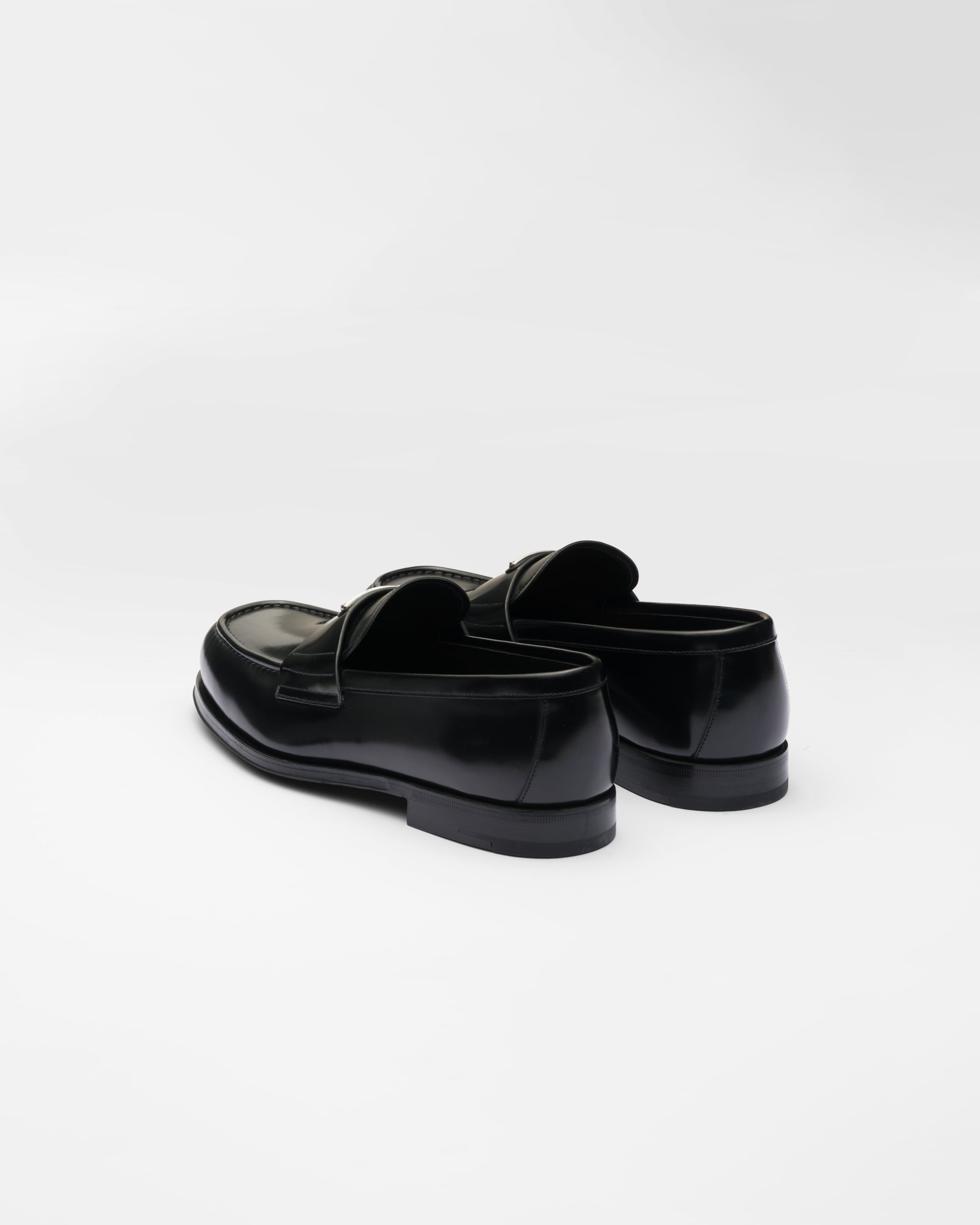Brushed leather loafers - 5