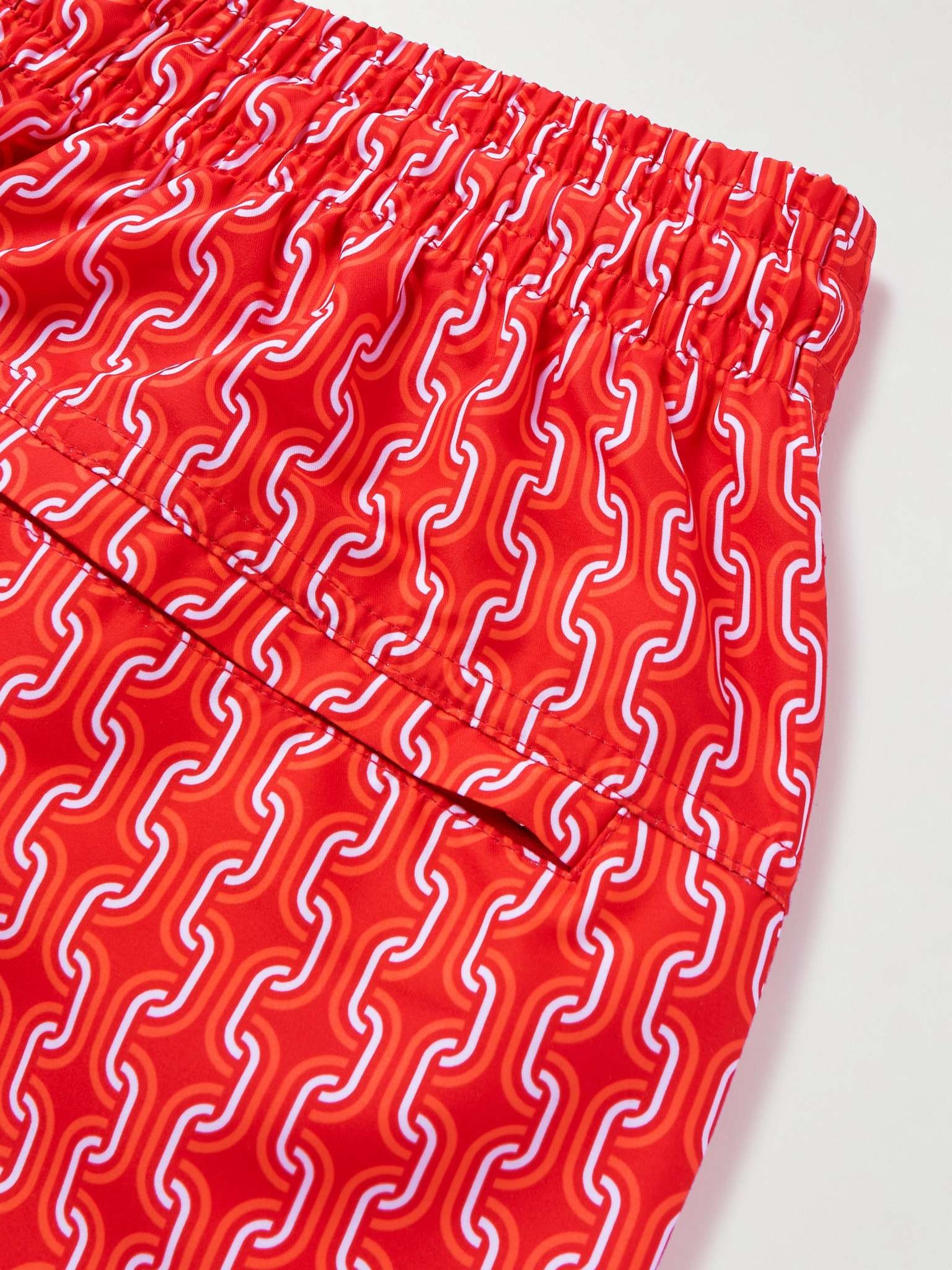 Mid-Length Printed Swim Shorts - 4