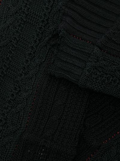 TAKAHIROMIYASHITA TheSoloist. raw-edge knitted arm warmers outlook