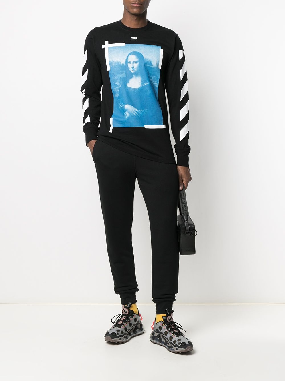 Mona Lisa graphic-print long-sleeve T-shirt - 2