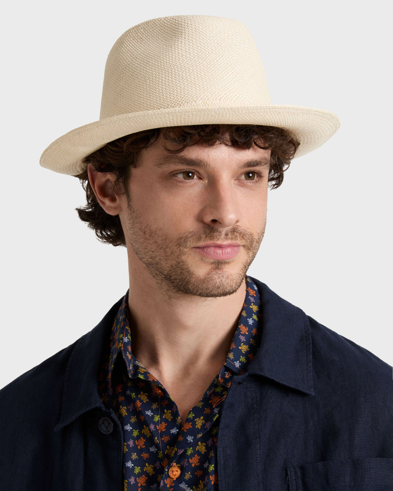 Vilebrequin Unisex Natural Straw Panama Hat Solid outlook