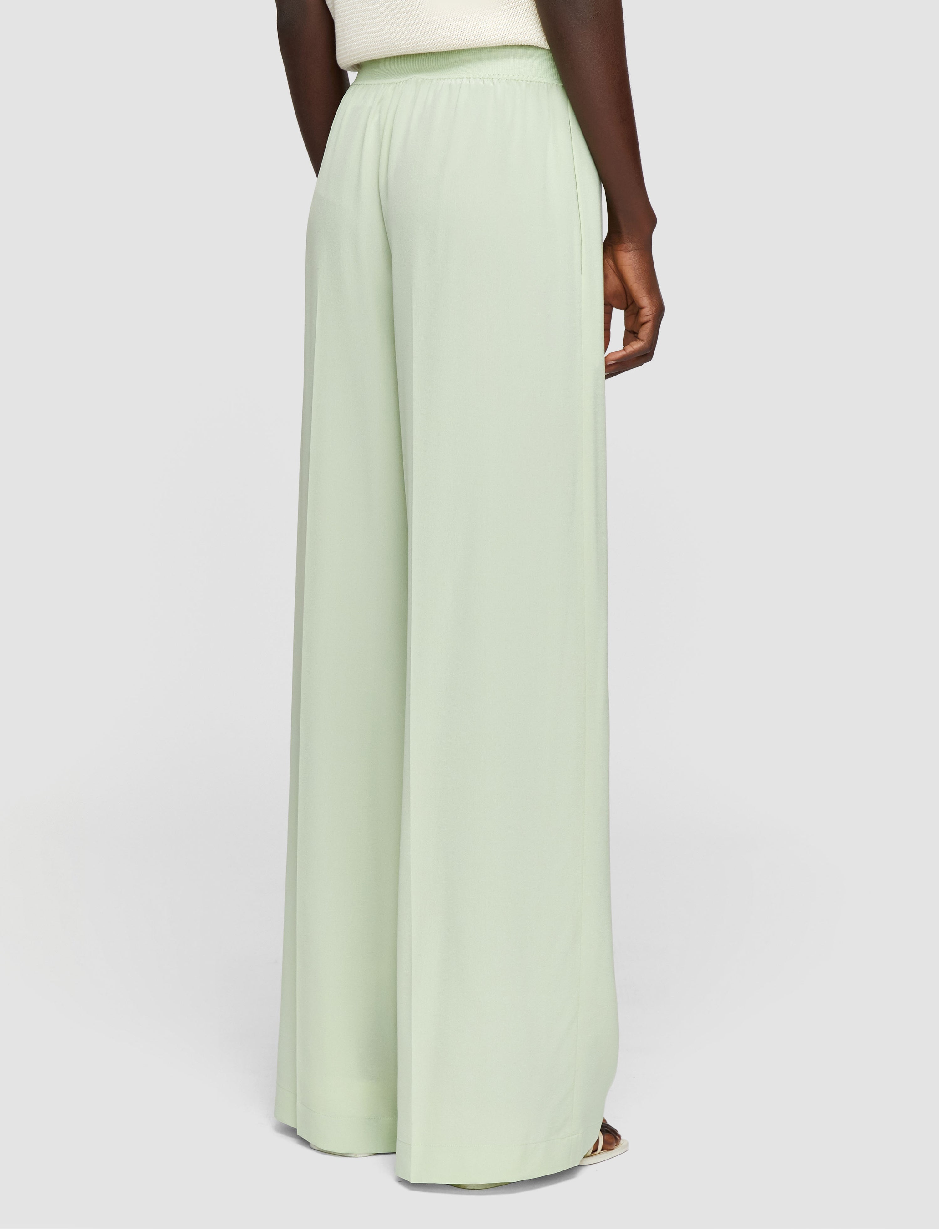 Hulin Crepe de Soie Silk Trousers - 3