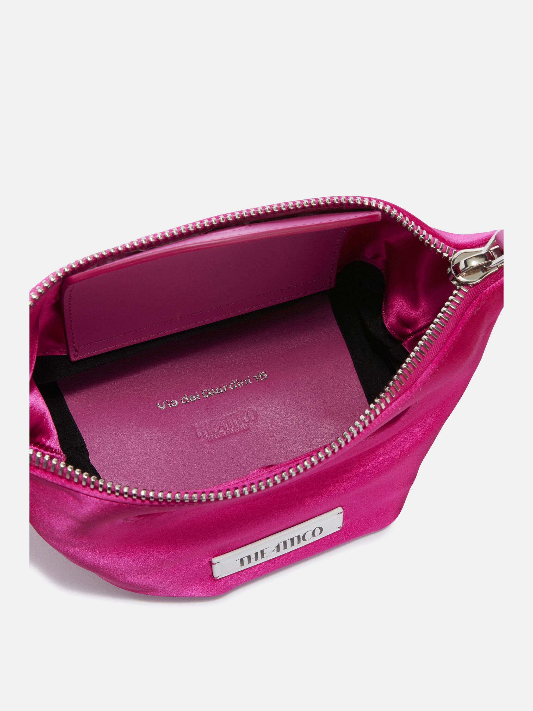 ''VIA DEI GIARDINI 15'' FUCHSIA TOTE BAG - 4
