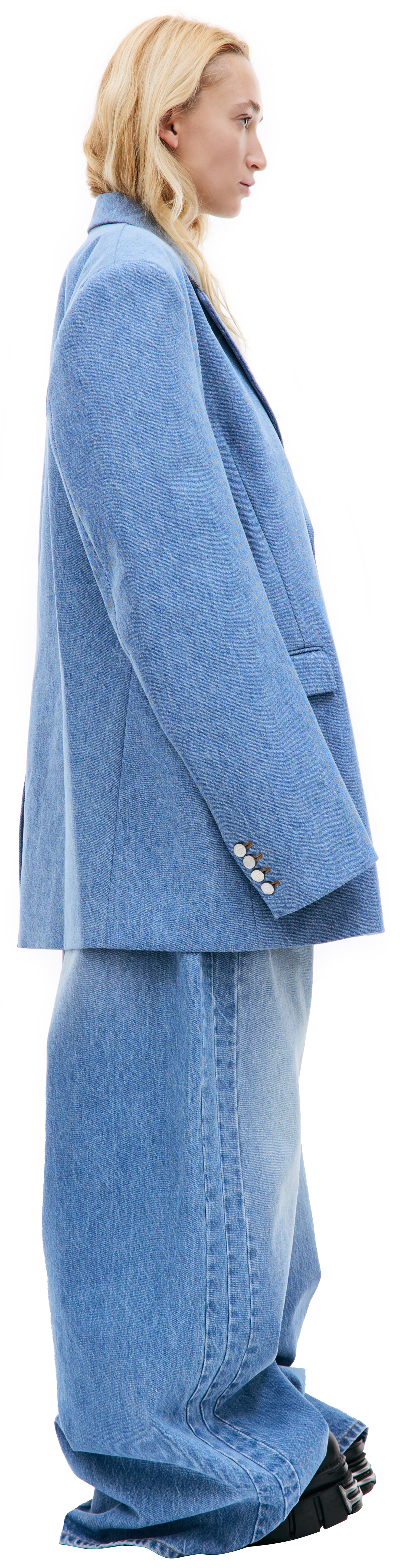 DENIM OVERSIZED BLAZER - 2