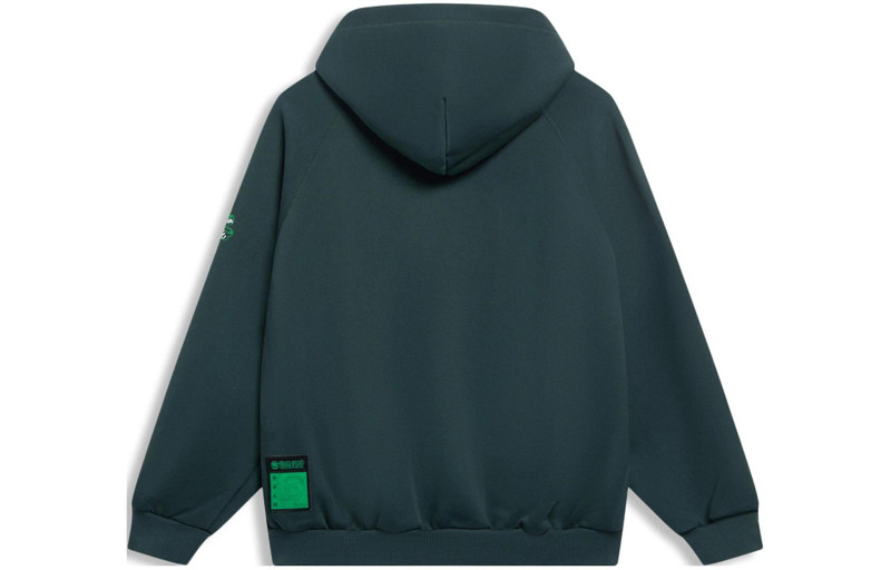 Li-Ning Li-Ning BadFive Graphic Hoodie 'Green' AWDSJ09-2 outlook