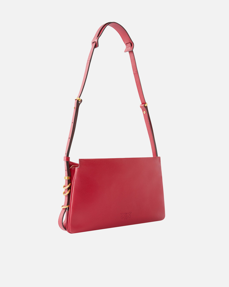 PINKO MINI ONE, TWO, THREE BAG IN LEATHER WITH SHOULDER STRAP outlook