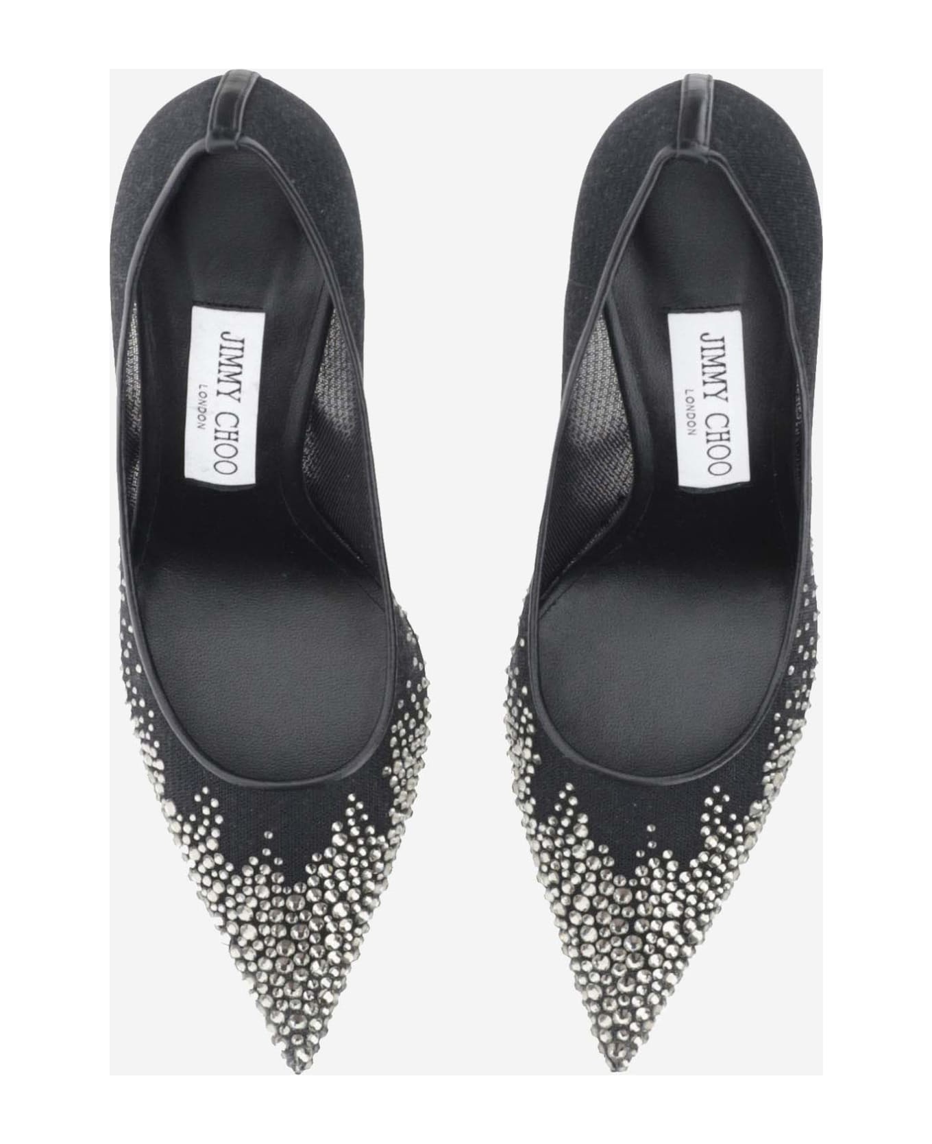 Love 85mm Tulle Pumps With Rhinestones - 2