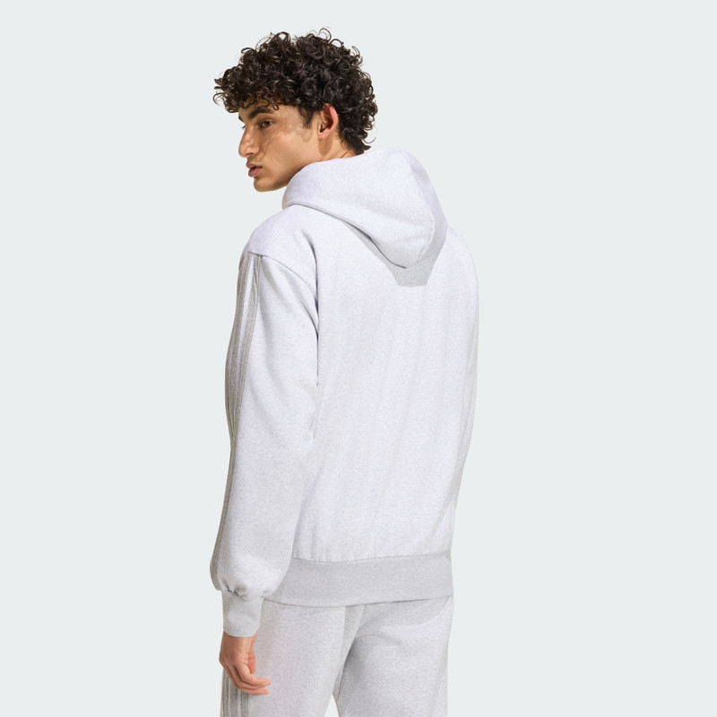 Essentials 3-Stripes Fleece Hoodie 3