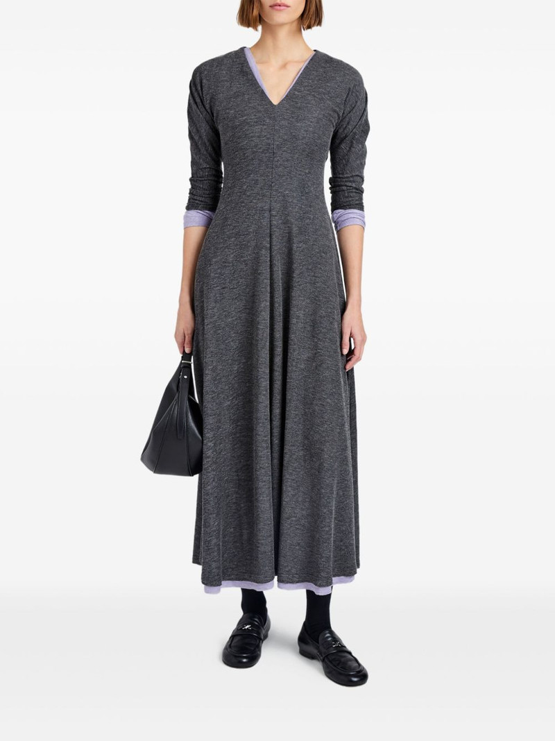 Proenza Schouler Livia V-neck flared midi dress outlook
