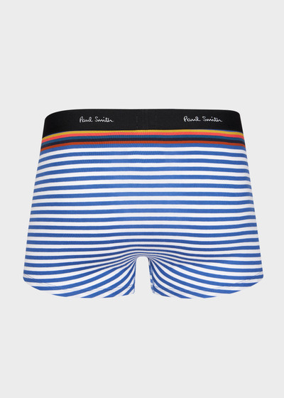 Paul Smith Blue and White Stripe Low-Rise Boxer Briefs outlook